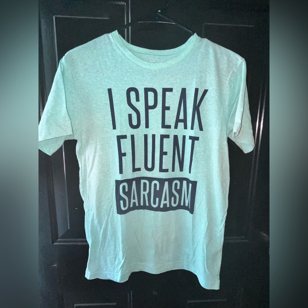 EUC Children’s Place Boy’s “I Speak Fluent Sarcasm” Graphic Tee - Sz XL/14